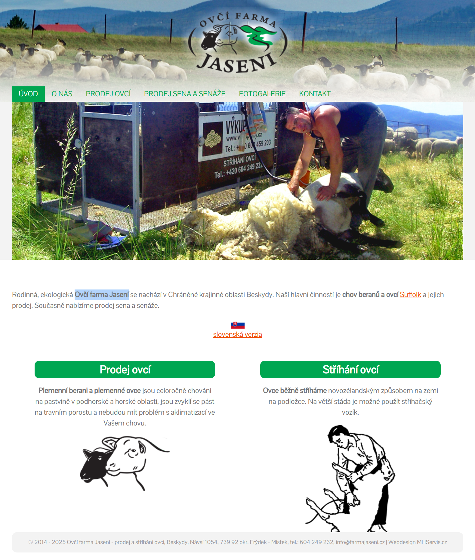 Reference: Ovčí farma Jasení